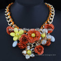 Collar chunky de la flor del ahogador vendido superventas